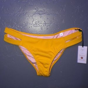 yellow swimsuit bottoms